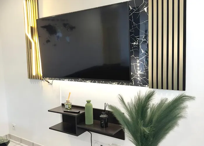 Moderne Calme 2 Wifi Fibre Bein Sport Canal Foot Rmc Netflix Daire Grenoble